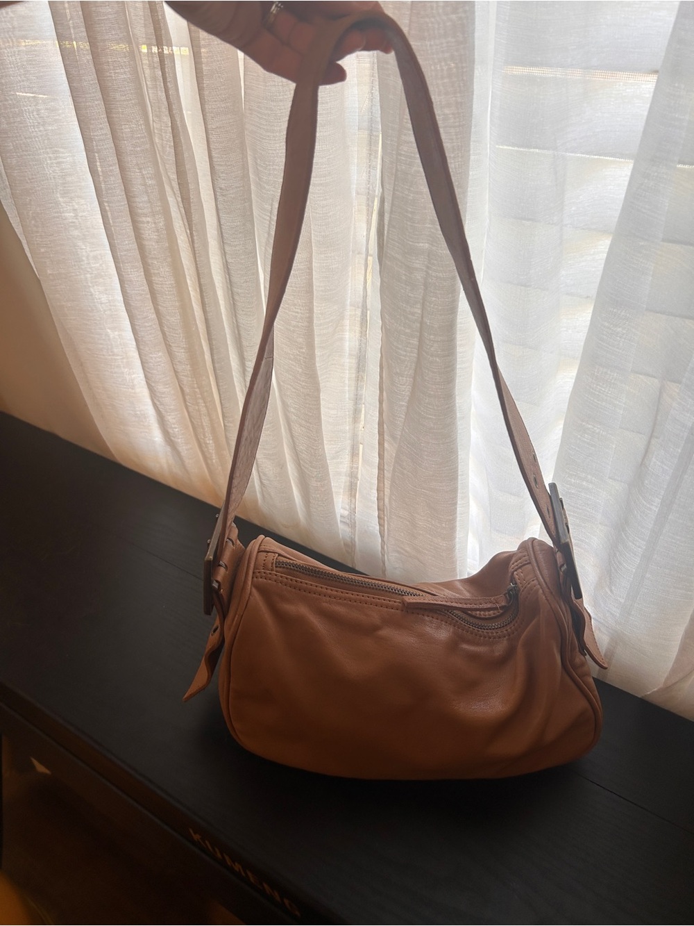 Classic Tan Leather Shoulder Bag - Free People